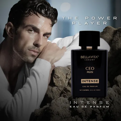 Miniatura 3 de Bella Vita Luxury CEO Man INTENSE Eau De Perfume para Hombre (3.4 fl.oz) Colonia para hombre de larga duración con Bergamota, Lavanda, Orquídea