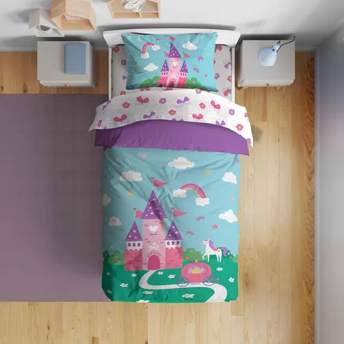 Miniatura 31 de Sunny Side Up Bluey & Friends - Juego de edredón tamaño completo, ropa de cama infantil de 7 piezas, incluye edredón, sábanas y funda de almohada