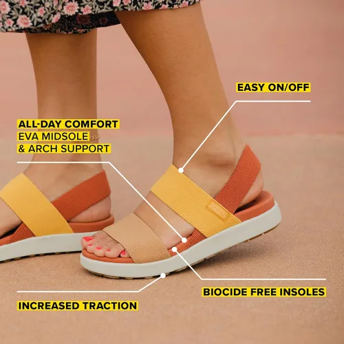 Miniatura 2 de KEEN Sandalia Elle con puntera abierta y correa trasera para mujer
