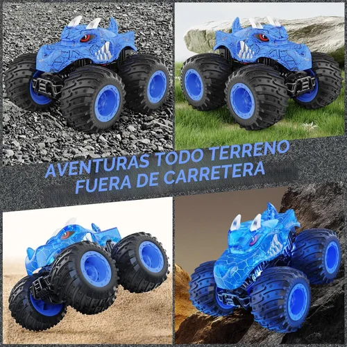 Miniatura 6 de BAODLON Coche Monstruo de Control Remoto, Camiones Monstruo RC de 2.4GHz Juguetes para Niños de 3 4 5 6 7 8 Años, Camión RC Todo Terreno Fuera