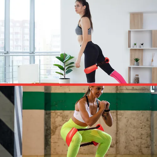 Miniatura 6 de Hiboom Sistema de núcleo de cadera, bandas de resistencia de bucle para entrenamiento, bandas de entrenamiento de glúteos para estirar y fortalecer