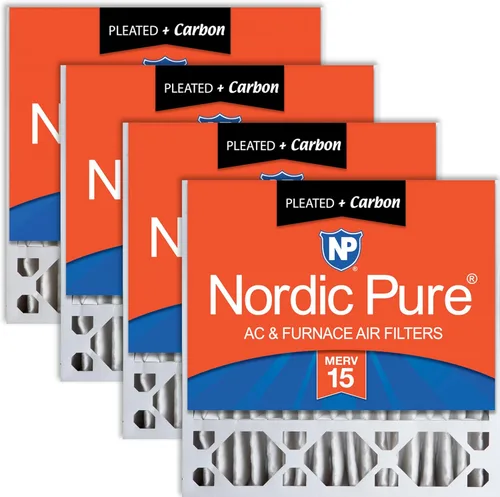 Miniatura 12 de Nordic Pure 20 x 20 x 5 (19_5/8 x 19_7/8 x 4_3/8) Honeywell/Lennox MERV 12 filtros de aire de repuesto, 2