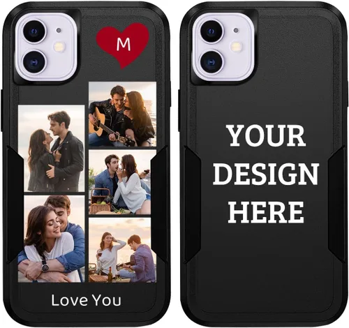 Miniatura 20 de Fundas de teléfono personalizadas con múltiples imágenes para iPhone 11 Pro Max, imágenes personalizadas, protección contra caídas, cuerpo completo
