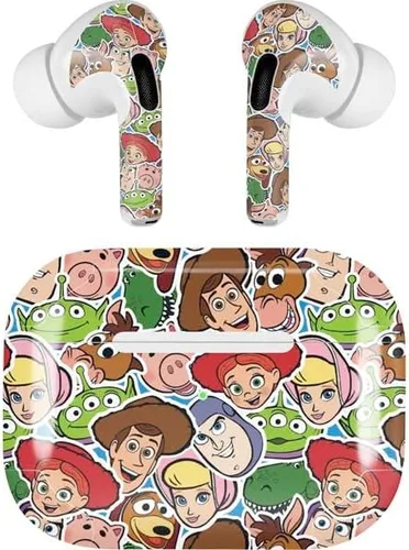 Miniatura 11 de Skinit Calcomanía de audio compatible con Apple AirPods Pro, diseño oficial de Disney Toy Story Sheriff Woody