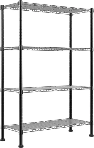 Miniatura 10 de REGILLER Estante de almacenamiento de 3 alambres ajustable y resistente, organizador de alambre de metal para lavandería, baño, cocina, despensa