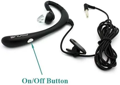 Miniatura 4 de Auriculares mono con cable con micrófono de 0.138 in para Moto G Power (2020), micrófono manos libres para Motorola Moto G Power (2020)
