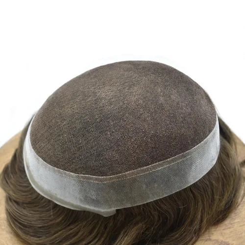 Miniatura 149 de Toupee para hombres Piezas de cabello humano real Encaje suizo para hombres Toupee unidades de cabello humano europeo para hombres Hairpieces