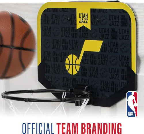 Miniatura 7 de Franklin Sports NBA Team - Aro de baloncesto sobre la puerta – Mini aro de baloncesto para niños con baloncesto – Aro de baloncesto para fanáticos