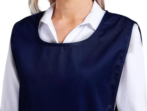 Miniatura 7 de Nanxson Delantal de zapatero unisex con 2 bolsillos profundos, paquete de 2 Smock con lazos laterales para el trabajo de la cocina CF3137