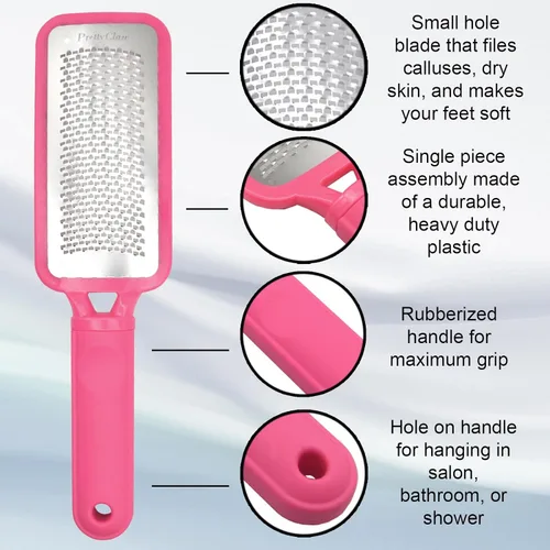 Miniatura 2 de PrettyClaw Lima de pies para el cuidado de los pies, pedicura, lima de pies profesional, herramienta de limpieza de raspa para limar los pies