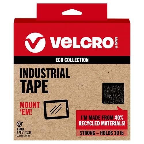 Miniatura 13 de Cintas VELCRO Brand ECO Collection, Cinta para Coser 36 pulgadas x 3/4 pulgadas, Materiales Sostenibles 70% Reciclados, Duraderos y Lavables, Negro