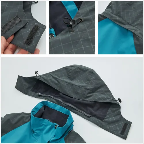 Miniatura 5 de Chaqueta de lluvia Diamond Candy para mujer, con diseño para senderismo, impermeable y ligera, con capucha