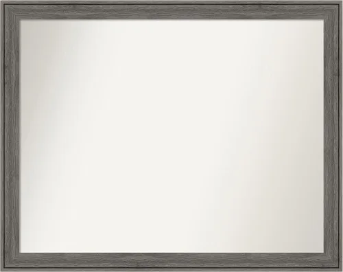 Miniatura 480 de Amanti Art Espejo personalizado, espejo de baño gris plomo a rayas, espejo de pared o espejo de tocador de baño sobre el fregadero
