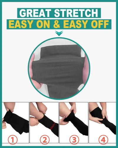 Miniatura 3 de Aoliks Calcetines de compresión de talla grande para pantorrillas anchas, extra grandes hasta la rodilla, calcetines de apoyo alto para mujeres