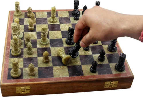Miniatura 4 de Juegos de mesa de estrategia para adultos, juegos de ajedrez únicos y tablero de 10 x 10 pulgadas, regalos de Navidad para niños, niñas y niños