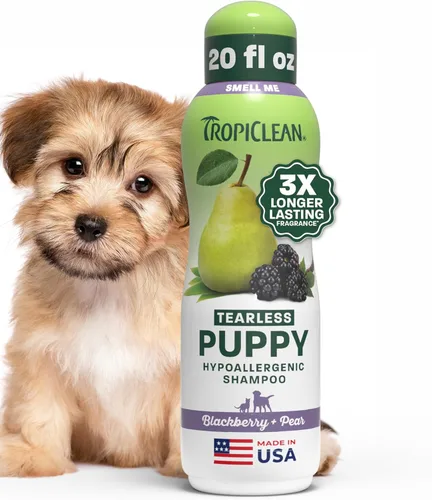 Miniatura 22 de TropiClean - Champús para mascotas fabricados en Estados Unidos, Blanqueamiento, Azul