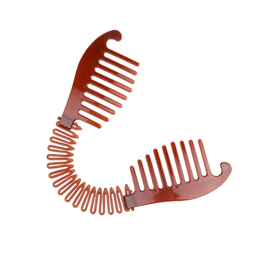 Miniatura 7 de 3 peines alargados de plástico entrelazados para el cabello, pinzas para el cabello de dos lados, accesorios para el cabello para cola de caballo