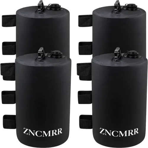 Miniatura 10 de ZNCMRR Bolsa de peso de agua para toldo, 132 libras, juego de 6 pesas para patas para toldo desplegable, tienda de campaña, cenador, color negro