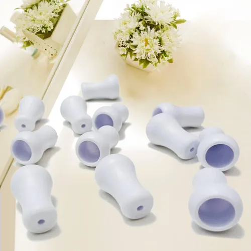 Miniatura 4 de 10 borlas de plástico blanco, pomos de cordón para persianas o persianas