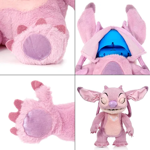Miniatura 5 de Wow! Stuff Disney Angel Puppetronic de RealFX ¡Se ve, siente y suena real! Lilo & Stitch de Disney Más de 100 acciones y sonidos 18 pulgadas