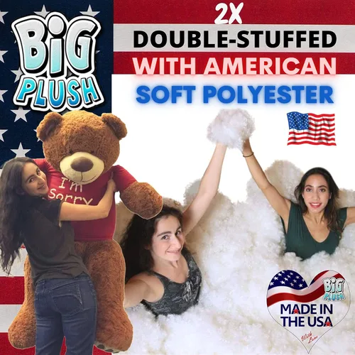 Miniatura 2 de Big Plush Oso de peluche gigante con camisa I'm Sorry, oso de peluche enorme, animal de peluche de 5 pies, regalo de disculpa, OSO de peluche