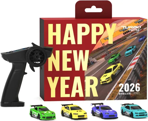 Miniatura 16 de FLYCOLOR Turbo Racing 1:76 C82 RC Truck Car Full Proporciontional RC Mini Sports Car Control remoto para adultos Regalo (negro)