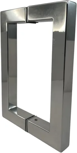 Manija de puerta de ducha – Puertas de cristal de ducha de alta calidad – Manija de puerta de vidrio de acero inoxidable – Diseño duradero y Cromado
