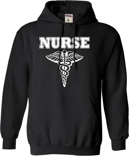 Miniatura 3 de Go All Out Sudadera con capucha con logotipo de enfermera para hombre y mujer