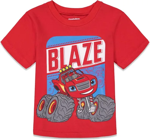 Miniatura 2 de Nickelodeon Blaze and the Monster Machines - Conjunto de camiseta y pantalones cortos para niños grandes