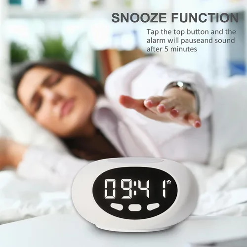 Miniatura 4 de Reloj despertador parlante, hora y fecha extra ruidosos, reloj parlante para niños, ancianos, demencia, personas mayores con discapacidad auditiva