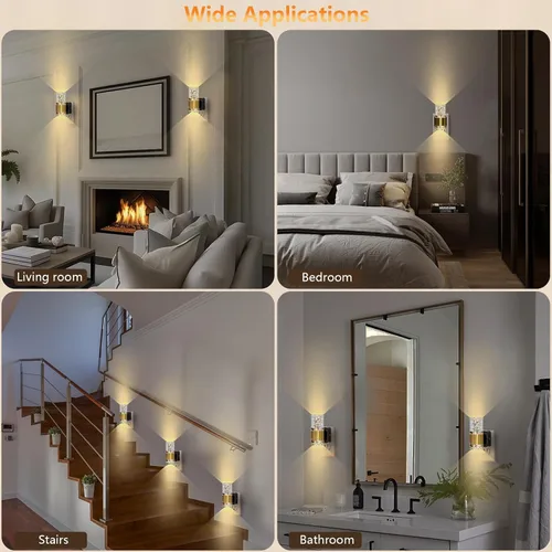 Miniatura 7 de Luces LED nocturnas enchufables a la pared, paquete de 2, luz nocturna acrílica con sensor de atardecer a amanecer, 0-100LM regulable continuo, luz