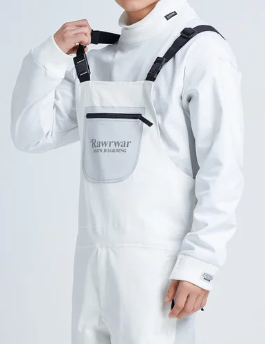 Miniatura 4 de HOUZONIY Unisex Snow Bib Pants for Women Waterproof Insulated,Mens Snow Overalls Loose Fit,Ski Overalls for Winter