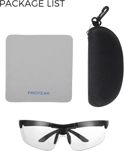 Miniatura 9 de Anteojos de seguridad antivaho transparentes para hombres y mujeres, ANSI Z87.1, protección ocular para disparos deportivos, lentes resistentes a