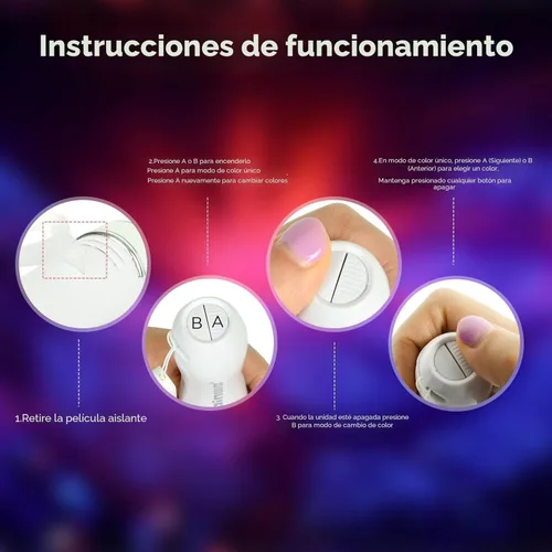 Miniatura 5 de Varillas incandescentes LED reutilizables (paquete de 2) con 15 modos multicolor, manual y automático, equipados con barras LED alimentadas por