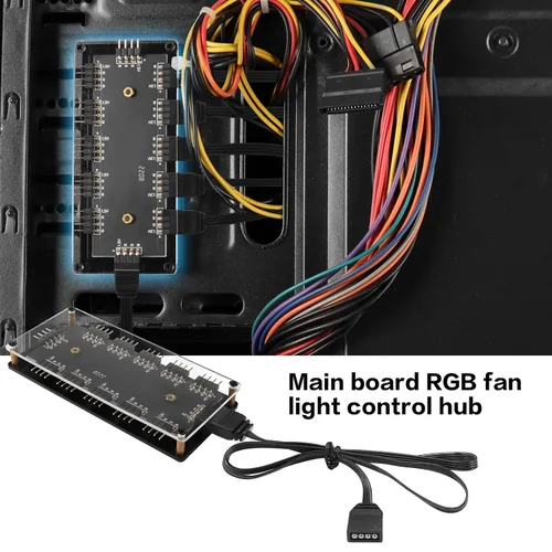 Miniatura 3 de YACSEJAO 12V 4Pin RGB LED Splitter 4 Pines LED Splitter Cable LED Conector de tira 1 a 10 Y Splitter para RGB 5050 3528 tiras de luz LED con cable