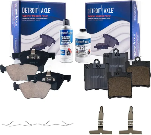 Miniatura 95 de Detroit Axle - Pastillas de freno traseras para Honda Odyssey 2011-2017 Pilot 2007-2013 MDX 2010-2013 ZDX 2010-2013 Pastillas de freno de cerámica