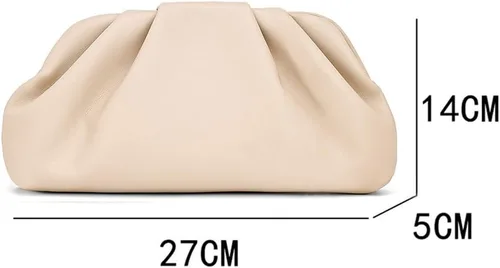 Miniatura 6 de Bolso de mano para mujer, bolso de noche pequeño con cadena de metal extraíble