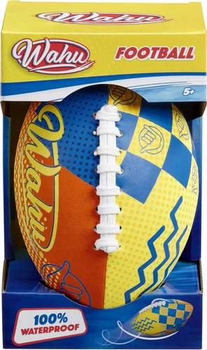 WAHU Fútbol de playa 100% impermeable con cordones reales para jugar dentro y fuera del agua, fútbol al aire libre de 9 pulgadas para juegos de