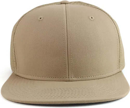 Miniatura 2 de Armycrew Gorra grande XXL en blanco Flatbill Mesh Snapback