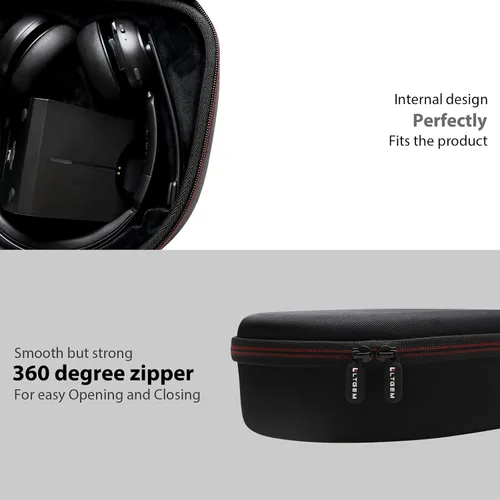 Miniatura 5 de LTGEM - Funda compatible con auriculares LEVN LE-HS013 / LE-HS016 V3 / LE-HS010 / LE-HS016 / CT001 superior y base de carga