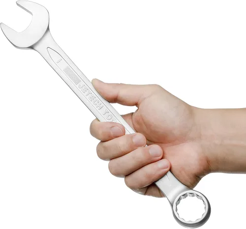 Miniatura 6 de Jetech Llave combinada de 1 pulgada - Llave ajustable de grado industrial con diseño de 12 puntas, desviación de 15 grados, fabricada con acero
