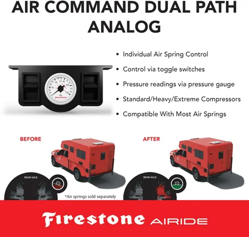 Miniatura 4 de Firestone Airide 2168 Air Command - Compresor resistente con kit de medidor analógico Relleno de doble punto Fácil de instalar Mejor
