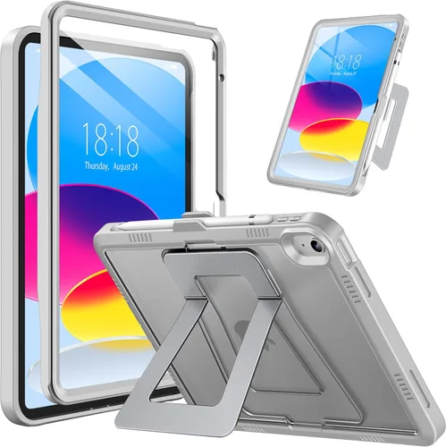 Miniatura 12 de DTTO Funda para iPad (A16) 11ª generación de 11 pulgadas 2025, funda para iPad de 10ª generación, soporte ajustable para vertical/paisaje, protector