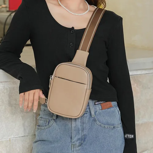 Miniatura 2 de Bolso bandolera pequeño, riñonera, cangurera, para teléfono celular, bolso de pecho, casual, mochila deportiva para mujeres y hombres
