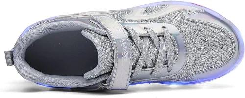 Miniatura 4 de CEIEOE Zapatos con ruedas para niños, 4 ruedas y 16 LED, modelo colorido, para niñas, niños, pueden cargar para principiantes, fiestas, cumpleaños