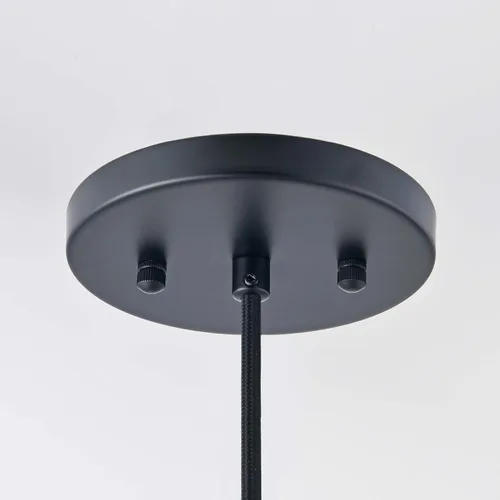 Miniatura 4 de BRIGHTTIA Kit moderno de toldo poco profundo de 5 pulgadas con herrajes, negro mate, conversión de luz colgante para enchufar a cable duro, piezas