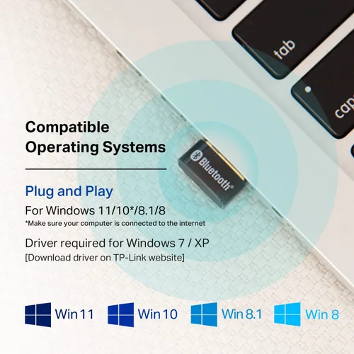 Miniatura 5 de TP-Link Adaptador USB Bluetooth para PC, receptor Dongle Bluetooth 4.0, Plug & Play, tamaño nano, tecnología EDR y A2DP, compatible con Windows