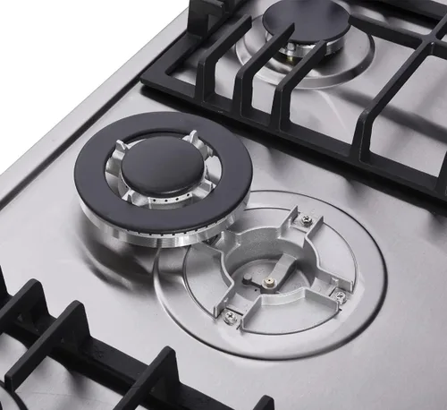 Miniatura 5 de Placa de cocina de gas de 30 pulgadas de acero inoxidable con 5 quemadores, estufa de combustible doble, placa de gas NG/LPG convertible HF57013