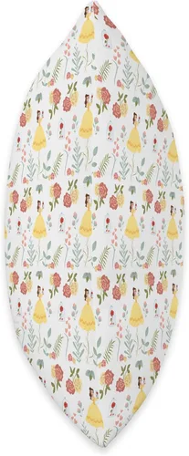 Miniatura 2 de Disney Princesa Bella y Encantada almohada con estampado de rosas, 16.0 x 16.0 in, multicolor