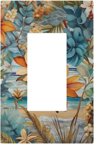 Miniatura 46 de Cubiertas Decorativas para Placas de Interruptor Bosque Primavera Hada Encantada País de las Maravillas Suelo Verde 2 Gang Cubierta de Interruptor